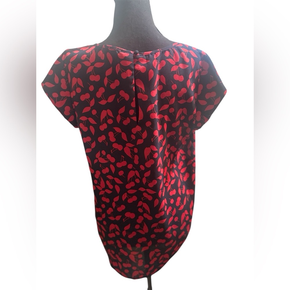 JOIE Cherry short sleeve blouse size M - Picture 2 of 2